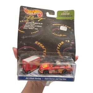 Hot Wheels Racing Pit Crew 1999 Bill Elliott 94 McDonald’s Ford Tool Box 20k